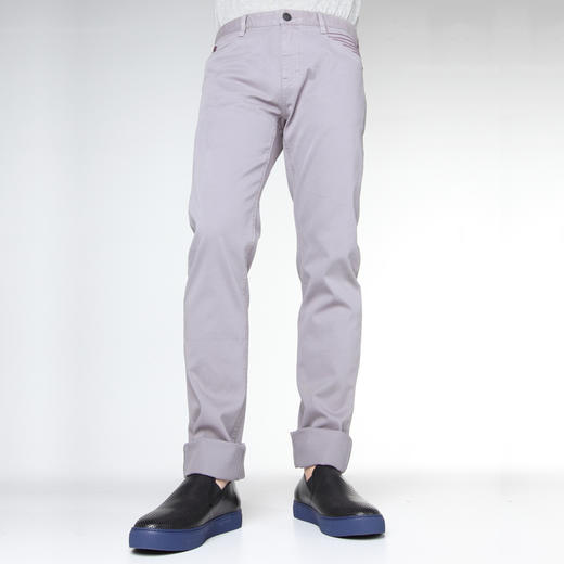 Marco Azzali 灰色星星绣花休闲裤 P5104400 商品图0