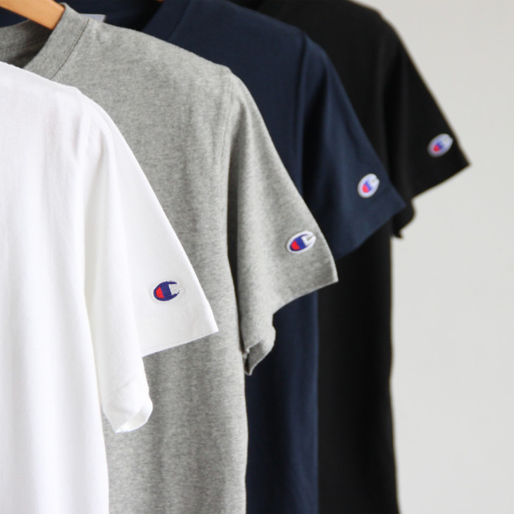 灌军california植绒刺绣粗砂基础款圆领短袖t恤tx493