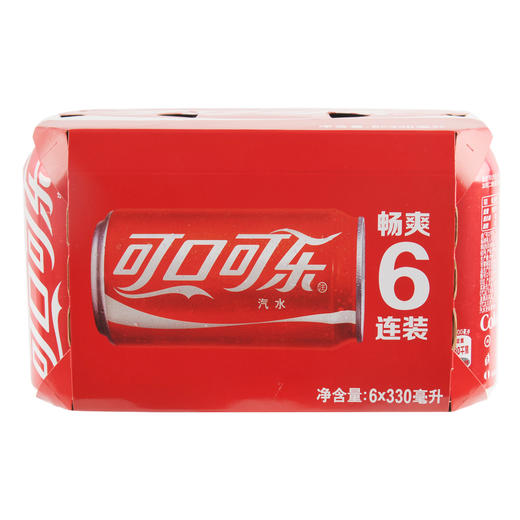 可口可乐（Coca-Cola） 可乐汽水 330ml*6 商品图1