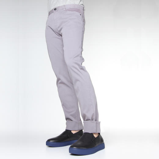 Marco Azzali 灰色星星绣花休闲裤 P5104400 商品图1