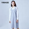 VIMAGE纬漫纪夏季中长款无袖背心吊带连衣裙修身女装中裙V907511 商品缩略图0