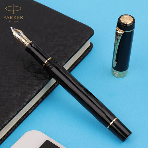 新品parker派克钢笔世纪纯黑金夹墨水笔商务书写送礼