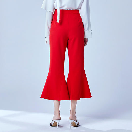 vimage纬漫纪新款夏季百搭高腰显瘦洋气九分裤微喇裤休闲裤女V1105709 商品图4