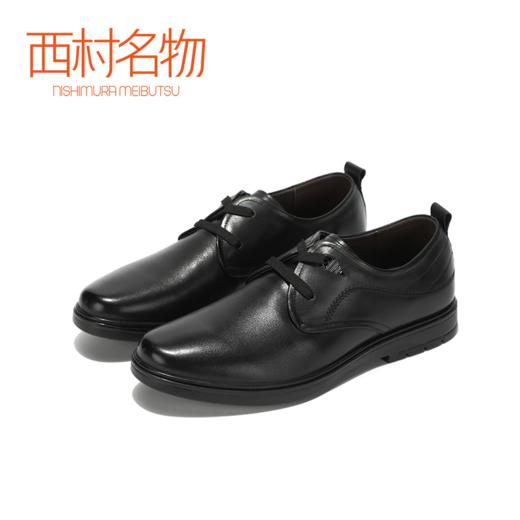 西村名物牛皮英伦风平底鞋男鞋X181V11071 商品图0