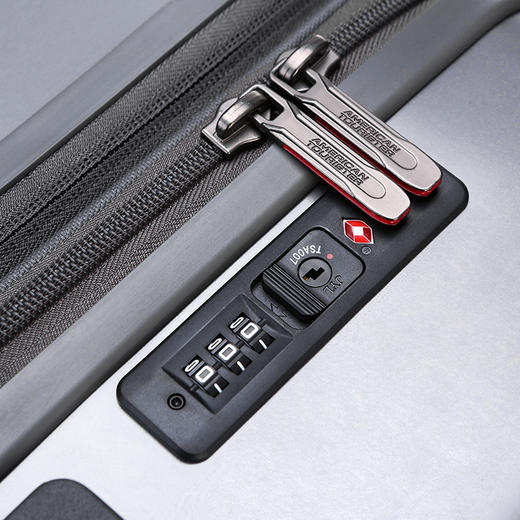 【美旅】大容量 双层防爆拉链 可拆卸 隔板 防水盥洗袋 TSA密码锁 顺滑轮滑 拉杆箱 TF7 商品图5