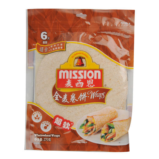 麦西恩(mission) 全麦卷饼 270g麦西恩卷饼饼皮 商品图0