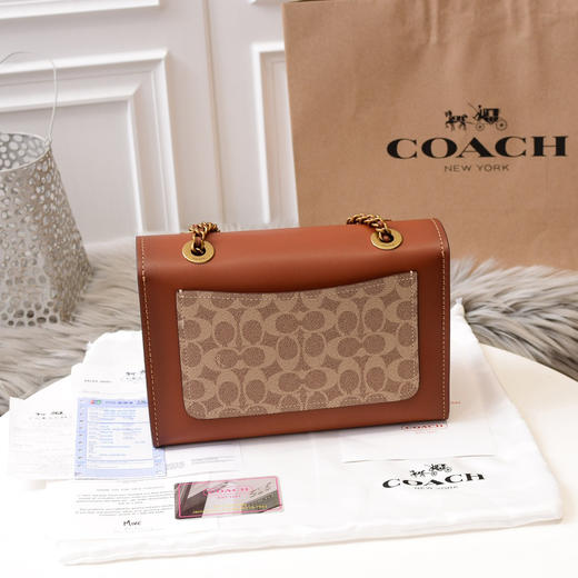 秋冬特价💰600 Coach蔻驰专柜新款 茶玫瑰旋锁PARKER链条包30585 商品图1