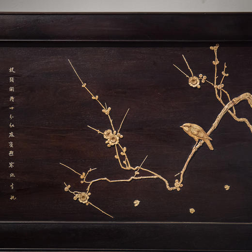 紫檀高浮雕山水人物故事座屏 商品图9