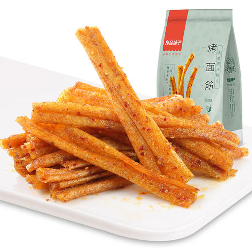 良品铺子 烤面筋香辣味辣皮辣片网红辣条味儿时小零食休闲小吃200g 商品图3
