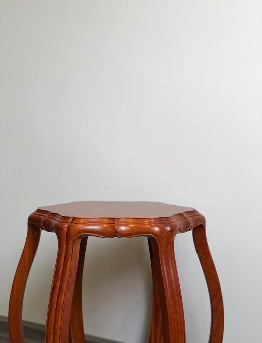 红桥红 家具严选  缅甸花梨(大果紫檀）  【木面 海棠桌 七件套】 商品图7