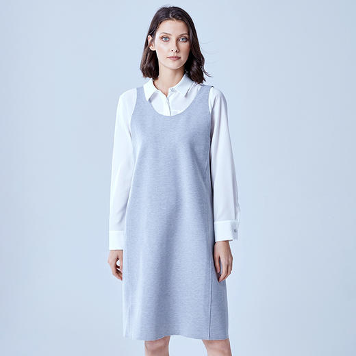 VIMAGE纬漫纪夏季中长款无袖背心吊带连衣裙修身女装中裙V907511 商品图2