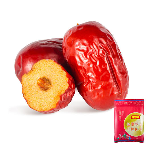 好想你 新疆阿克苏灰枣鲜甜即食休闲零食免洗即食健康情特级红枣1000g/袋 商品图1