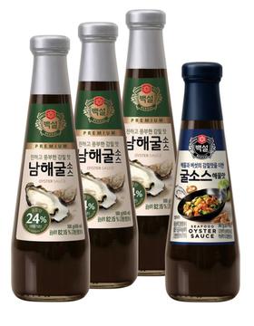 BEKSUL OYSTER SAUCE500gX3+SEAFOOD FLAVOR 360g蚝油套组#629625JPY带授权招加盟代理