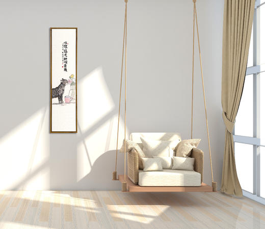 小林国画新中式系列装饰画 水墨玄关装饰画/走廊墙挂画 商品图2