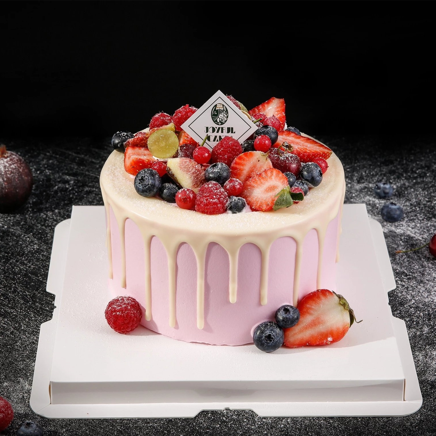 冬季浆果芝士水果蛋糕