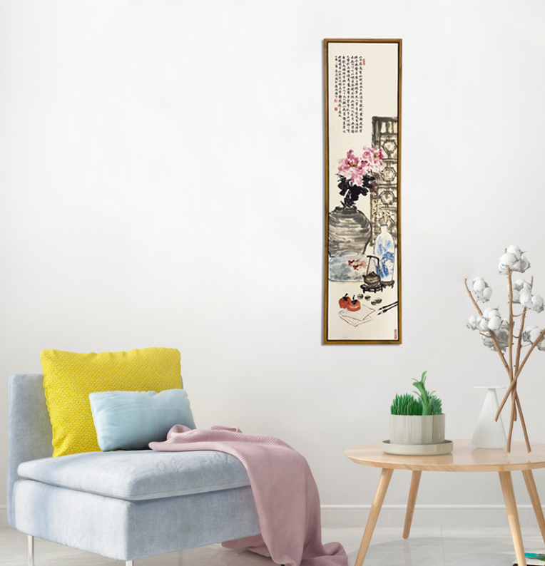 小林国画新中式系列装饰画 水墨玄关装饰画/走廊墙挂画