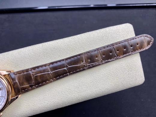 ZZ 劳力士 切利尼系列50535 月相腕表全玫瑰金，红金技术。厚度达到包金一般的标准。独家定制机芯，功能做到和原装一致。可以单独调节时针，来调节日历。8点位有一个按钮，来调节月相。同样，月相上的陨石 商品图9