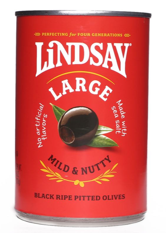 Lindsay Large Black Ripe Pitted Olives 170g去核橄榄#998952JPY带授权招加盟代理