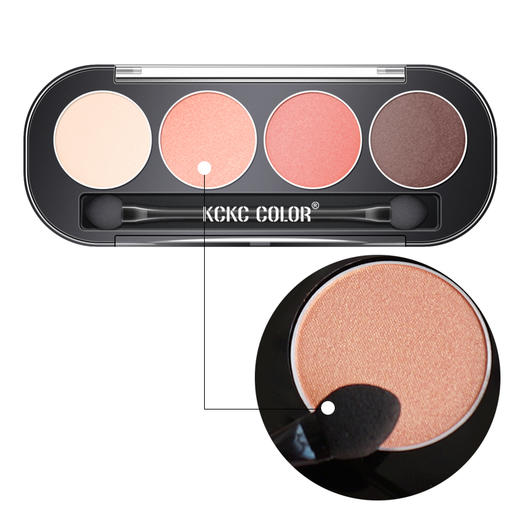 卡奇色彩 四色珠光眼影盘 商品图2