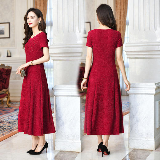 KQL-967239春装婚礼妈妈装连衣裙 商品图3