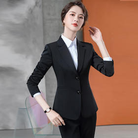 LL-20912时尚气质灰色职业西装套装