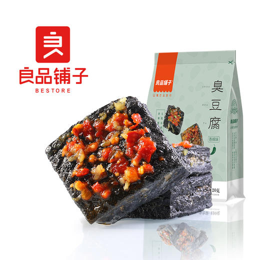 良品铺子 臭豆腐 休闲零食 黑色油炸豆腐干香辣味零食小吃120g 商品图2