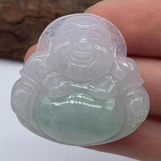 派瑞翡翠 翡翠佛 糯冰种 冰绿色 商品图1