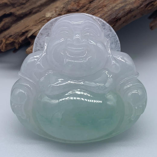 派瑞翡翠 翡翠佛 糯冰种 冰绿色 商品图4