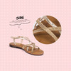 商场同款 | Safiya索菲娅春夏款交叉绑带平底凉鞋女SF92115033 商品缩略图4