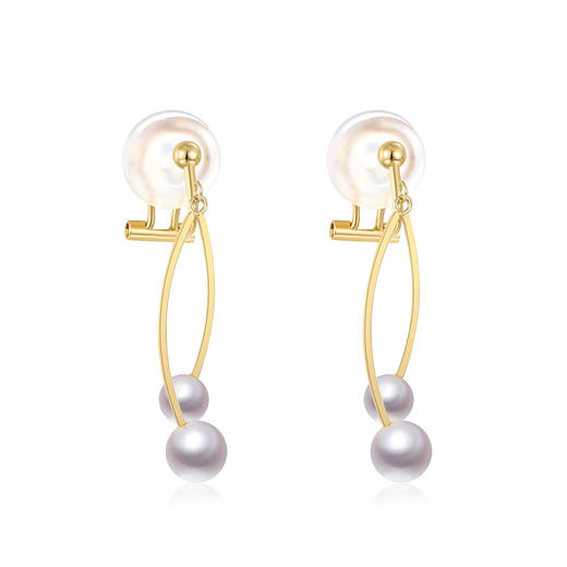 【挚友限定】悦甄Rejoy素川 10K金akoya珍珠耳夹（封板福利 无质量问题不接受7天无理由） 商品图0