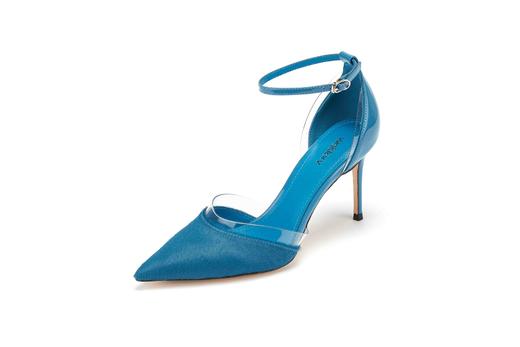 westory女鞋2019春夏新款优雅时尚舒适OL女高跟单鞋子W29AH50111 商品图2