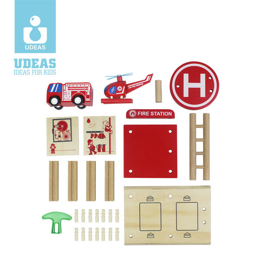 UDEAS品牌木制积木城市系列 商品图5