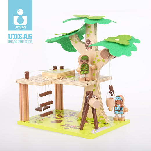 UDEAS品牌木制积木-树房子 商品图4