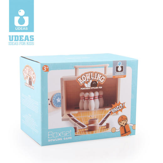UDEAS品牌木制运动系列玩具-保龄球 商品图2