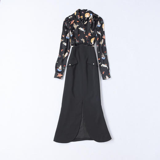 DES-2au0405春季新款收腰显瘦淑女气质包臀A字裙 商品图4