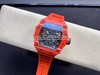 理查德米勒RICHARD MILL型号 RM035-02 红魔 升级版 机芯4点位升级了白钻，特殊红色碳纤维材质表壳，碳纤维材质的规律波浪状图形产生独特的视觉效果，且拥有卓越的物理性能-耐磨抗碰撞超轻 商品缩略图2