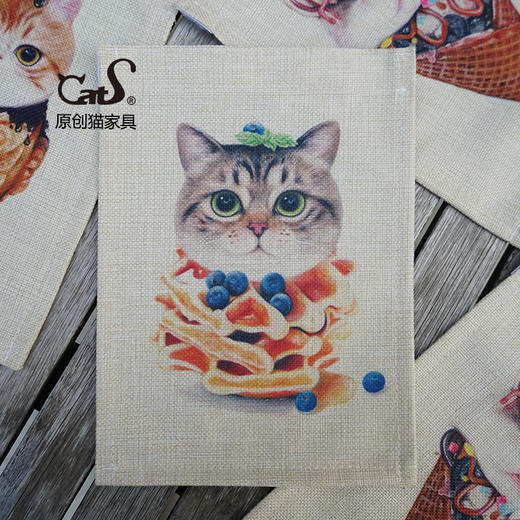 CatS特别定制 餐桌帘 防挡吃猫罐头时四溅上墙 包邮 商品图1