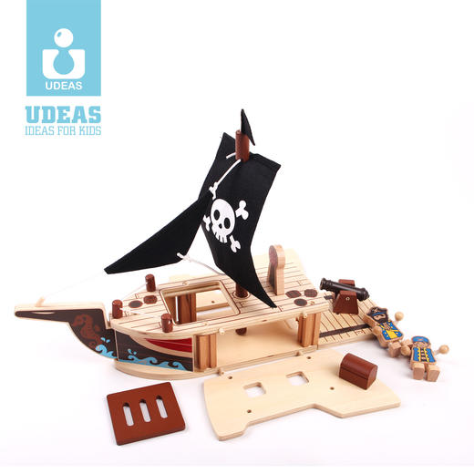 UDEAS品牌木制积木-海盗船 商品图1