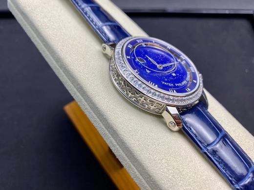 PP Factory 2020最新力作 V3升级版 PP百达翡丽 星空5102天月款日内瓦苍穹系列，你可想象把星空佩戴在腕上吗？这款星空腕表独具特别星象功能，蓝色圆表盘上就能欣 商品图14