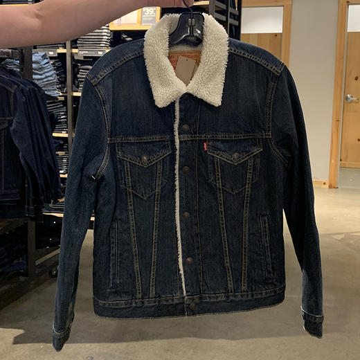  Levi’s/李维斯 男士仿羊羔绒毛领加绒加厚牛仔外套夹克 商品图2