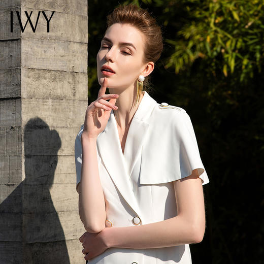 IWY/斗篷披肩白色连衣裙202080Q1 商品图5