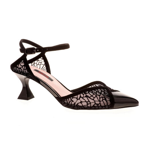 sheme蕾丝尖头 高跟凉鞋 商品图1