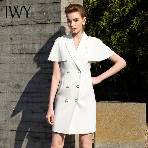 IWY/斗篷披肩白色连衣裙202080Q1 商品图6