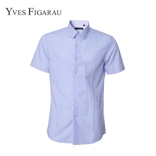YvesFigarau伊夫·费嘉罗夏季商务休闲简约舒适透气短袖衬衫890405 商品图0