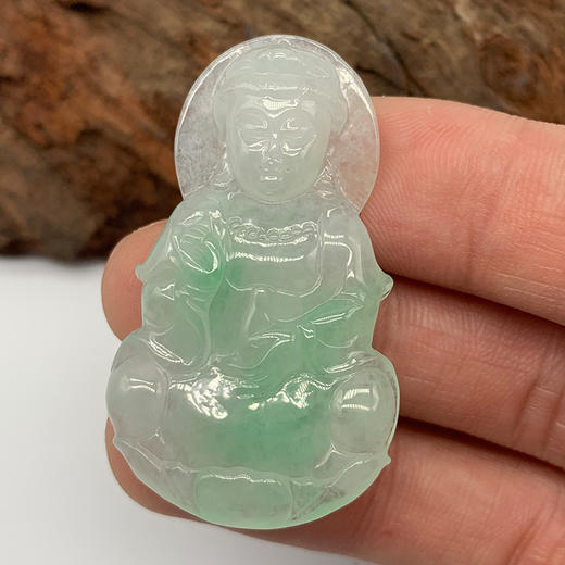 派瑞翡翠 翡翠观音 糯种 绿色 商品图1