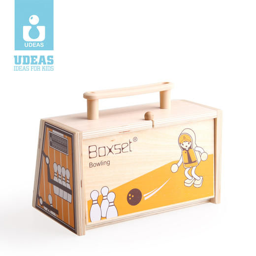 UDEAS品牌木制运动系列玩具-保龄球 商品图1