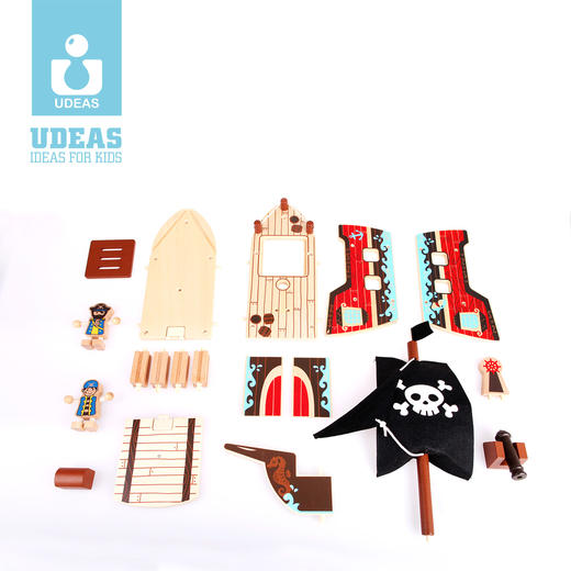 UDEAS品牌木制积木-海盗船 商品图3