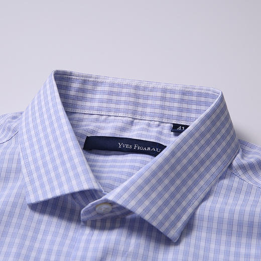 YvesFigarau伊夫·费嘉罗夏季100%棉商务休闲简约舒适透气短袖衬衫890407 商品图2