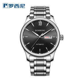 罗西尼5725W04A正品手表男自动机械商务男表休闲手表日历时尚女表情侣表