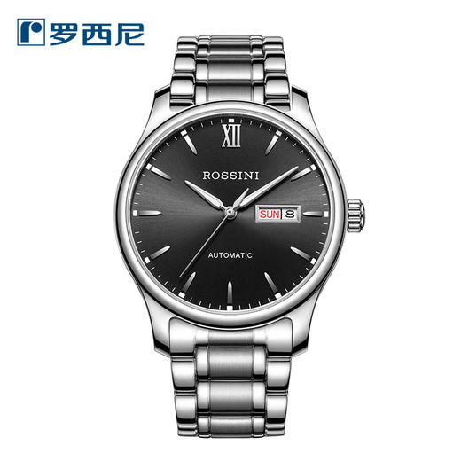 罗西尼5725W04A正品手表男自动机械商务男表休闲手表日历时尚女表情侣表 商品图0